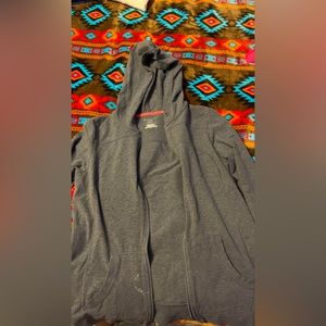 Nice jacket for begging of fall, has a little white paint stain